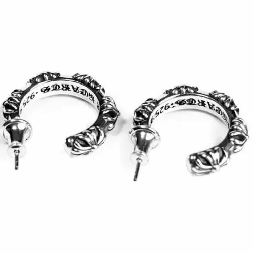 Chrome Hearts Cross Hoop Earring