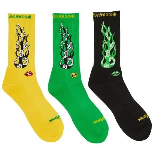 Chrome Hearts Socks - Chrome Heart Logo Crew Socks - Limites Stock