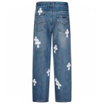 Chrome Hearts Turbo Diesel White Cross Patch Jeans